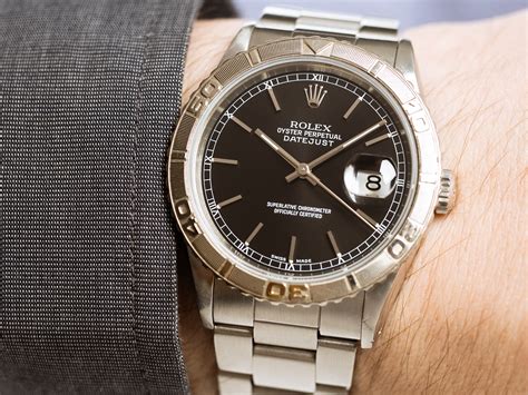 rolex turn o'graph 16264 stainless steel with thunderbird bezel|Rolex Datejust Turn.